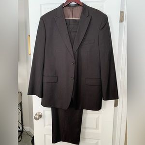 Jones New York Brown pinstripes men’s suit